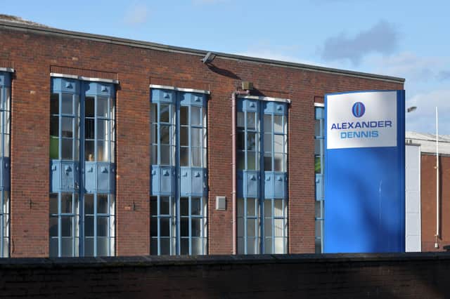 World-beaters: Staff at Alexander Dennis face a threat of job cuts (Picture: Michael Gillen)