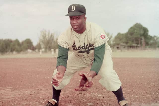 Jackie Robinson of the Brooklyn Dodgers became the first African American to play in Major League Baseball. Picture: Getty Images