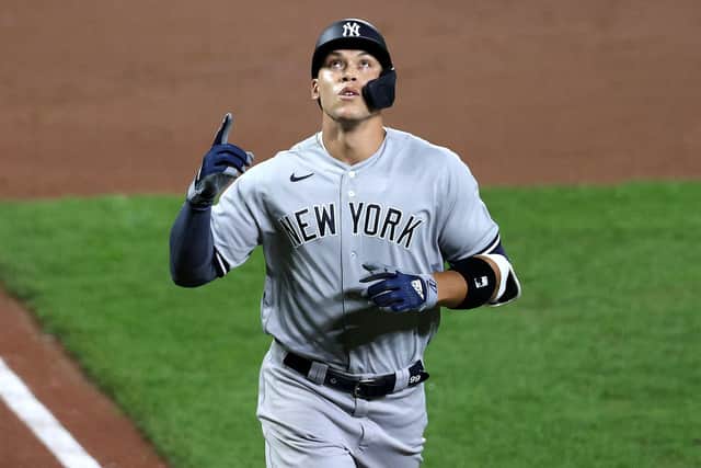 Aaron Judge, of African American descent, is a star for the New York Yankees. Picture: Rob Carr/Getty Images