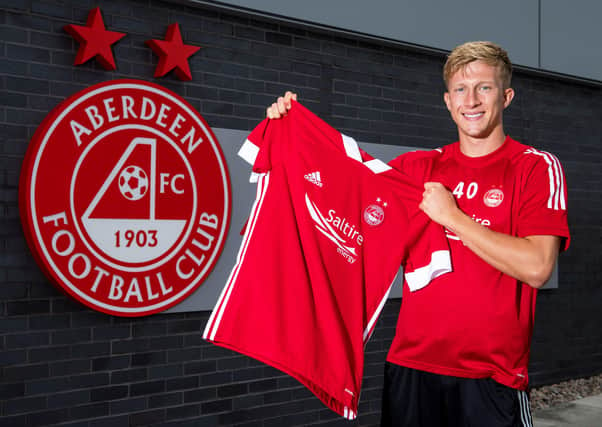 New Aberdeen signing Ross McCrorie at Cormack Park. Picture: Ross Parker / SNS