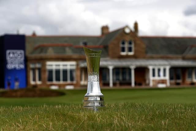 Many of the world’s leading players will be vying for the AIG Women’s Open trophy at Royal Troon. Picture: R&A via Getty