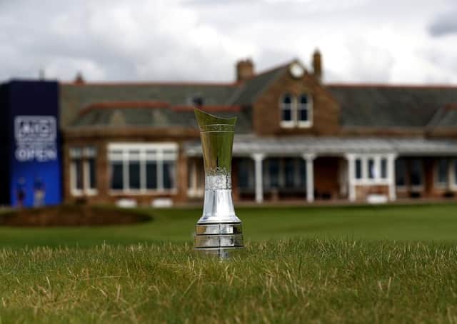 Many of the world’s leading players will be vying for the AIG Women’s Open trophy at Royal Troon. Picture: R&A via Getty