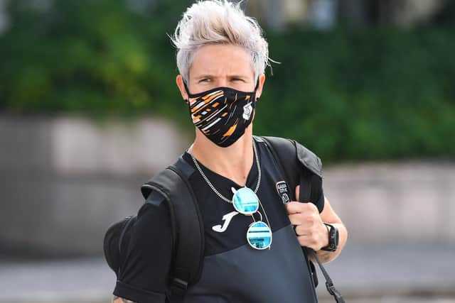 The vastly experienced Janine van Wyk will be a key player for Glasgow City against Wolfsburg in the Champions League. Picture: Craig Foy / SNS