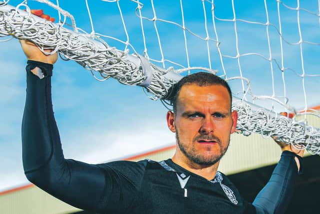 MOTHERWELL, SCOTLAND - AUGUST 07: Trevor Carson during Motherwell Media Access at Fir Park on August 7, 2020, in Motherwell, Scotland. (Bill Murray / SNS Group)