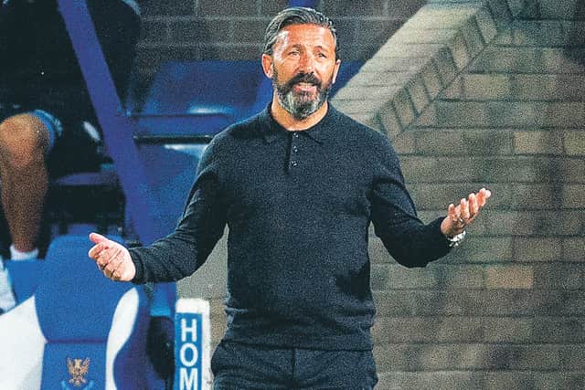 Aberdeen boss Derek McInnes says reaching the group stages of the Europa League would be as good as winning a domestic trophy. Picture: Ross Parker/SNS