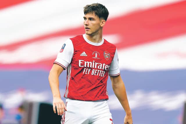 Kieran Tierney's decision to leave Celtic for Arsenal prompted someone to spray 'Judas' near his home. Picture: Getty Images