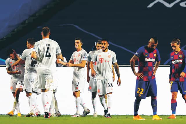 Bayern Munich's hammering of Barcelona was a seminal moment. Picture: Rafael Marchante/Getty Images