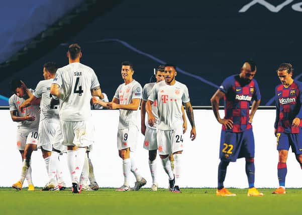 Bayern Munich's hammering of Barcelona was a seminal moment. Picture: Rafael Marchante/Getty Images