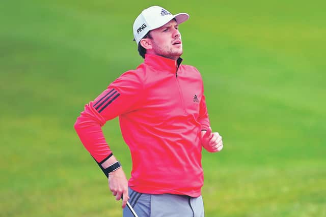 Connor Syme is joint leader going into the final round of the Wales Open. Picture: Ross Kinnaird/Getty Images