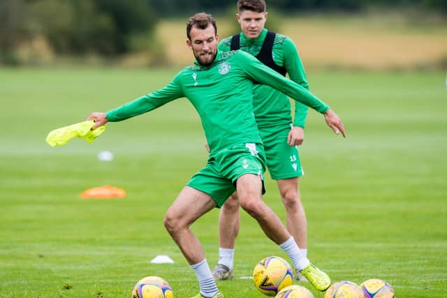 Christian Doidge and Kevin Nisbet have featured in a two-man attack for Hibs in recent matches. (Ross Parker / SNS Group)