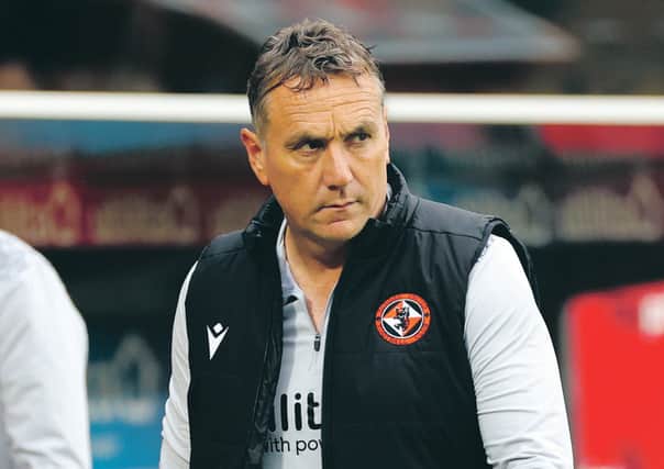 Dundee United manager Micky Mellon. Picture: Steve Welsh/PA Wire