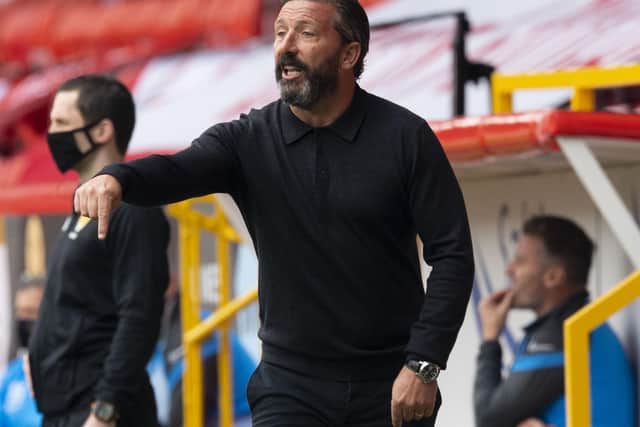 Aberdeen manager Derek McInnes during his side's Scottish Premiership win over Livingston at Pittodrie. Picture: Alan Harvey/SNS Group
