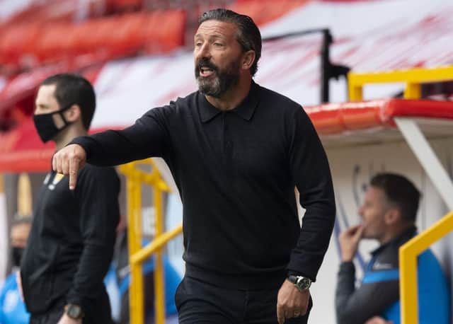 Aberdeen manager Derek McInnes during his side's Scottish Premiership win over Livingston at Pittodrie. Picture: Alan Harvey/SNS Group