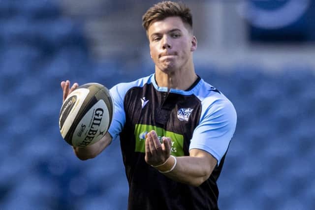 Huw Jones ‘ticks a lot of boxes’ as a full-back as well as being a world-class 13, according to Glasgow head coach Danny Wilson. Picture: SNS/SRU