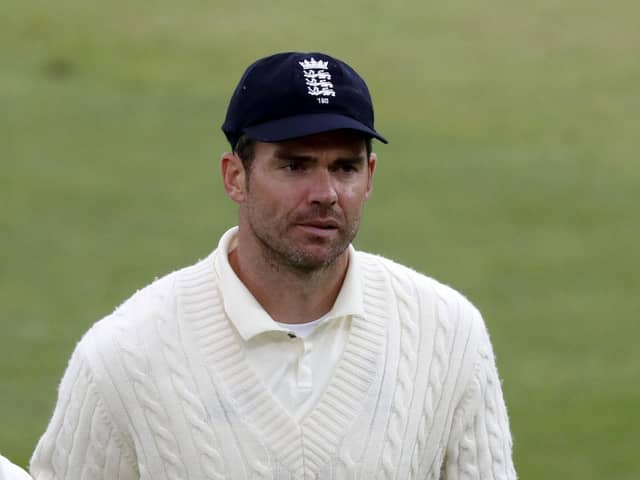Poor weather could force James anderson to wait longer before reaching his milestone. Picture: PA.