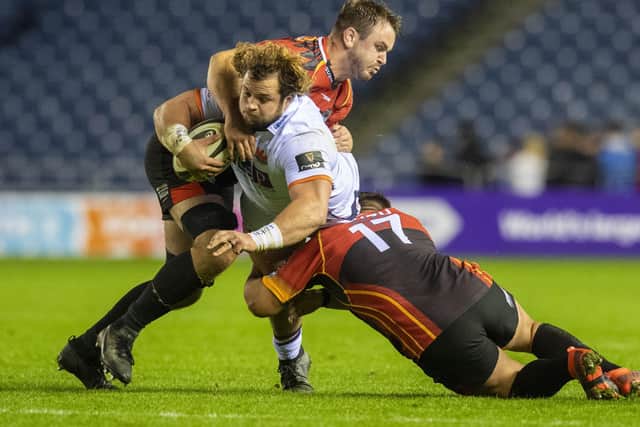 Edinburgh’s Pierre Schoeman in action against Southern Kings, who have announced they won’t play any rugby for the rest of the year. Picture: SNS/SRU