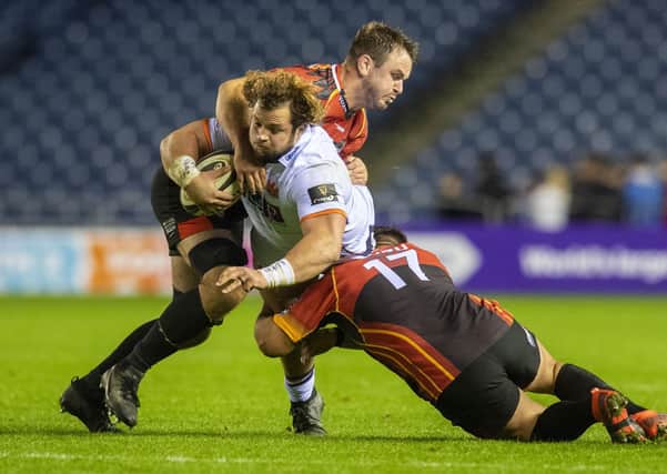 Edinburgh’s Pierre Schoeman in action against Southern Kings, who have announced they won’t play any rugby for the rest of the year. Picture: SNS/SRU