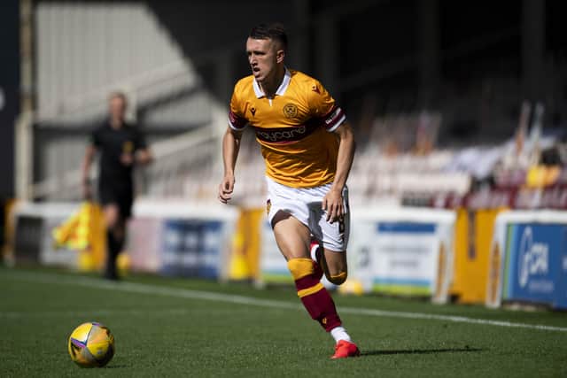 David Turnbull did not train with his Motherwell team-mates as they put in their final preparations for facing Glentoran. Picture: Paul Devlin/SNS Group