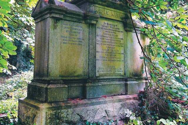 The grave of suffragette, Henria Helen Leech.