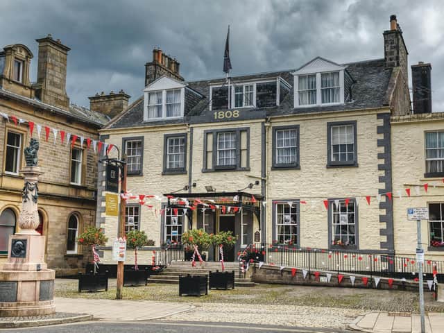Right on Peebles High Street, The Tontine Hotel is handy for multiple activities, from cycling to gazing at the views