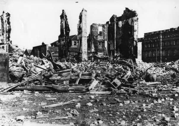 Napier Street in Clydebank after it was bombed in 1941 (Picture: West Dunbartonshire Council)