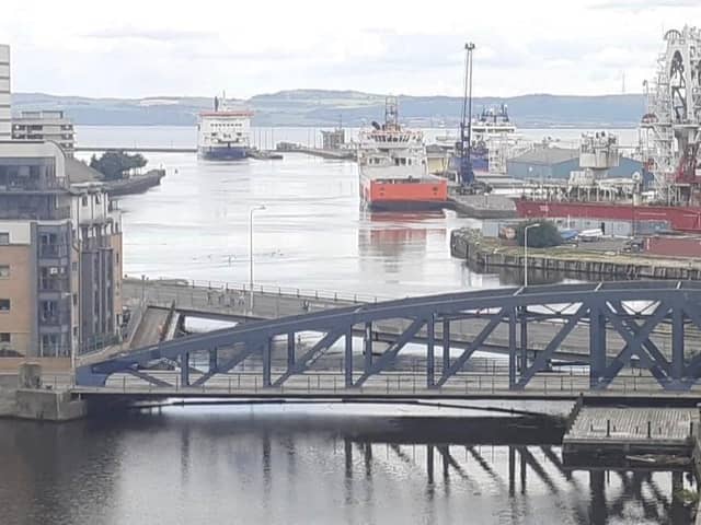 The Victoria Swing Bridge, Leith