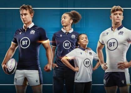 The new Scotland kits. Picture: SRU