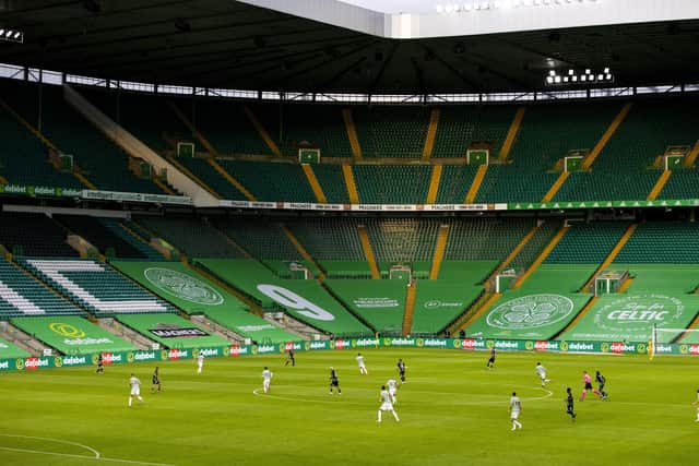 All Scottish football matches have been played at empty stadiums since the new season started. Picture: Craig Williamson / SNS
