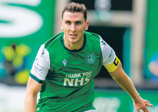 Hibernian's Paul Hanlon deserves a Scotland call-up, says his manager. Picture: Rob Casey / SNS