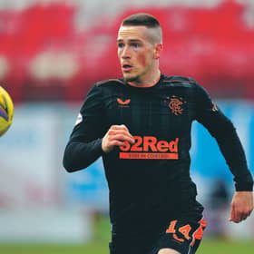 Rangers winger Ryan Kent in action during the Scottish Premiership win over Hamilton Academical. (Photo by Craig Williamson / SNS Group)