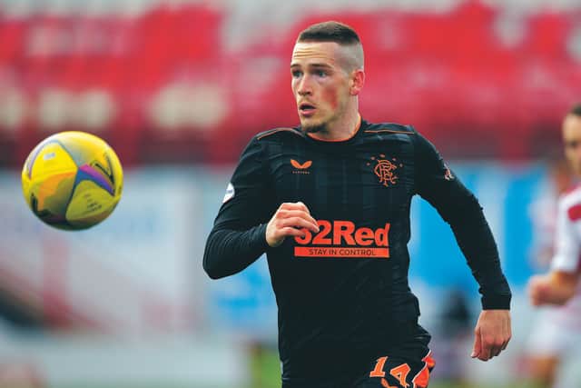 Rangers winger Ryan Kent in action during the Scottish Premiership win over Hamilton Academical. (Photo by Craig Williamson / SNS Group)