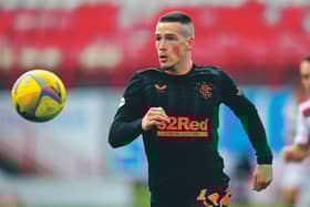 Rangers winger Ryan Kent in action during the Scottish Premiership win over Hamilton Academical. (Photo by Craig Williamson / SNS Group)