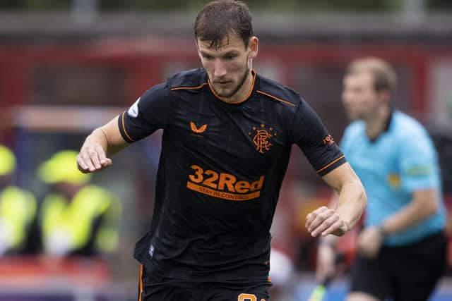 Rangers left-back Borna Barisic will now head off on international duty with Croatia. Picture: Craig Williamson/SNS