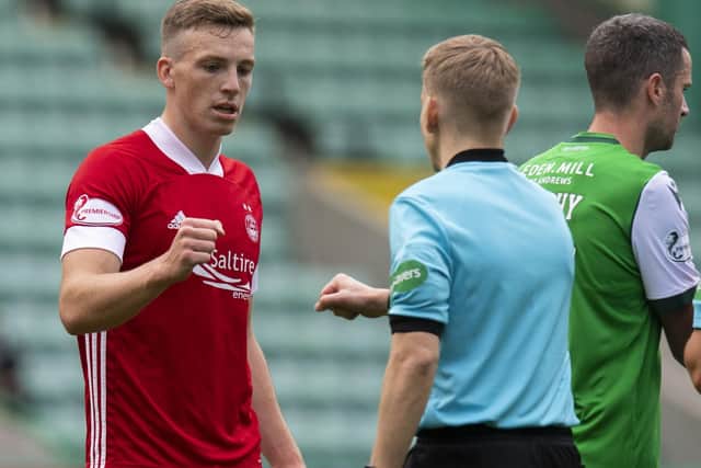 Lewis Ferguson was the match-winner at Hibs, scoring a 39th-minute penalty for the Dons. Picture: Ross Parker/SNS