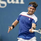 Cameron Norrie plays a return to Diego Schwartzman. Picture: Frank Franklin II/AP