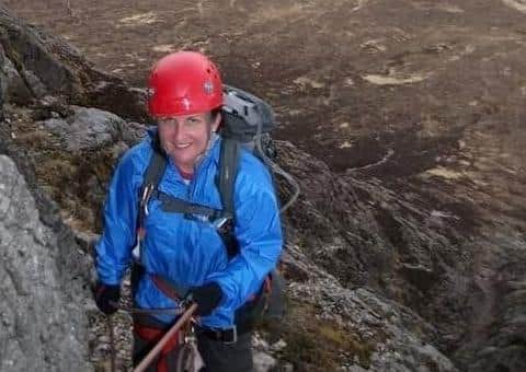 Penny Markey at Buachaille Etive Mor in 2013. Picture: SWNS