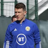 Scotland's Ryan Jack heads out for training at Oriam. Picture: Craig Williamson/SNS