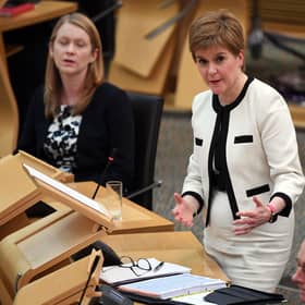 Nicola Sturgeon delivers the Programme For Government in the Scottish Parliament. (Picture: Andy Buchanan/pool/AFP via Getty Images)