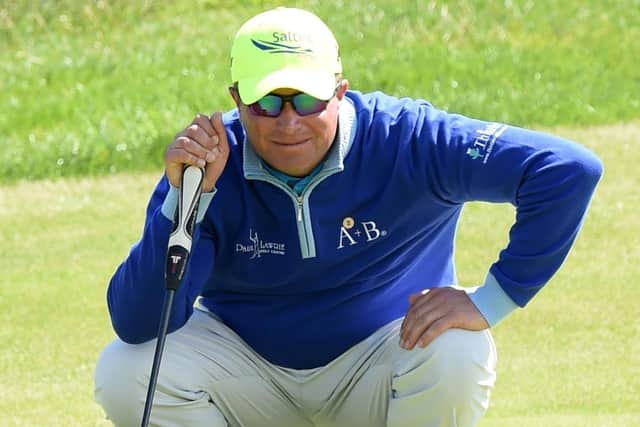 Greig Hutcheon is leading after the first round of the Scottish PGA. Picture: SNS