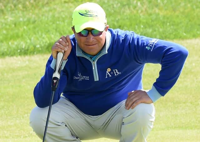 Greig Hutcheon is leading after the first round of the Scottish PGA. Picture: SNS