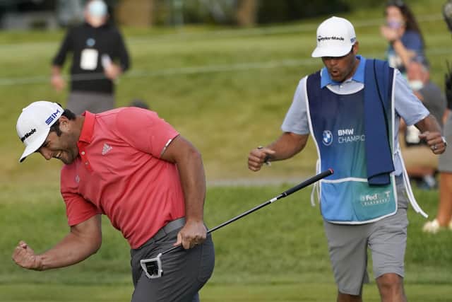 Jon Rahm won the BMW Championship in a play-off. Picture: Charles Rex Arbogast/AP