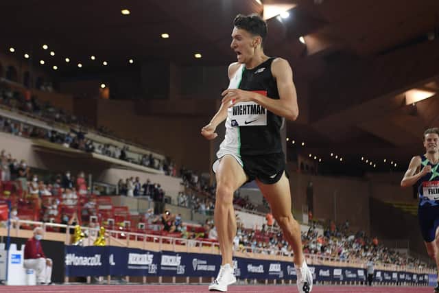 Jake Wightman, on his way to his PB in the 1500m in Monaco, now hopes to do likewise in the 800m at the British Championships. Picture: Getty.