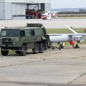 An army Watchkeeper drone is being used for surveillance flights over the English Channel by the Border Force (Picture: Christopher Furlong/Getty Images)