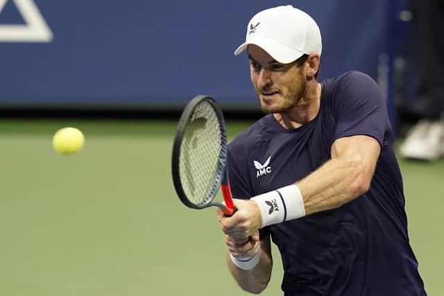 Andy Murray was well beaten by Felix Auger-Aliassime but believes he can find more physical consistency in the coming months. Picture: Frank Franklin II/AP