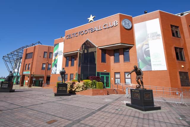 Test events at Parkhead, above, and Ibrox have been postponed. Why impose restrictions aimed at domestic sites on these venues? Picture: SNS.