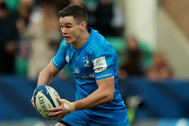 Johnny Sexton marked his 100th Pro14 appearance for Leinster with a semi-final win over Munster. Picture: David Rogers/Getty Images