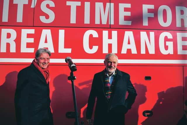 Campaigning with fromer Labour leader Jeremy Corbyn last year
