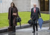 Sir John Saunders, Chair of the Inquiry and Sophie Cartwright, Deputy Council, arrive at Manchester Magistrates Court for the start of the Manchester Arena bombing public inquiry. Picture: Peter Byrne/PA Wire