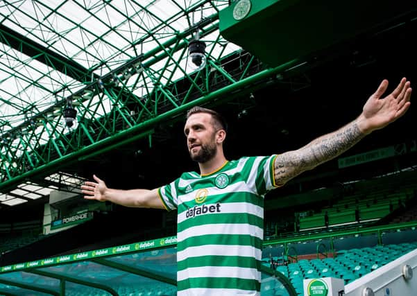 Shane Duffy dons his new colours at Celtic Park