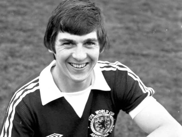 Tom Forsyth during a training session at Dunblane in May 1978 ahead of the World Cup in Argentina